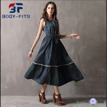 Hihaton Denim Farkut naisten mekko